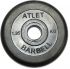 Диск Barbell Atlet черный обрезиненный 26 мм